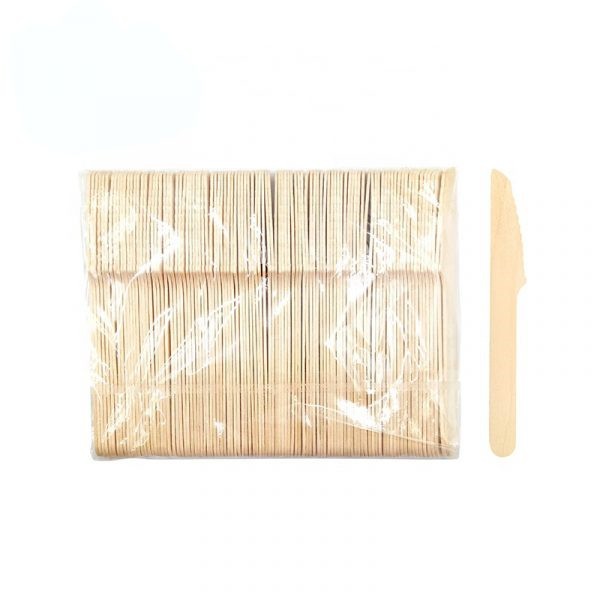 Disposable bulk wooden table knives